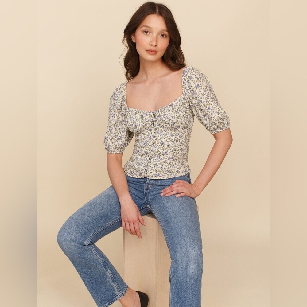 Reformation Buco Top in Pixie